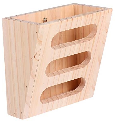 BUGUUYO Holz-futterstation Für Kaninchen Multifunktionale Futterraufe Für Meerschweinchen Für Heu Und Frisches Futter Langlebig Und Sicher Konstruiert Platzsparend Und Einfach Zu