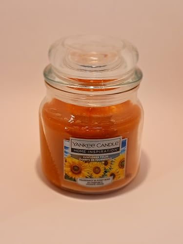 Yankee Candle Girasole, Candela Profumata in Barattolo di Vetro, 340g