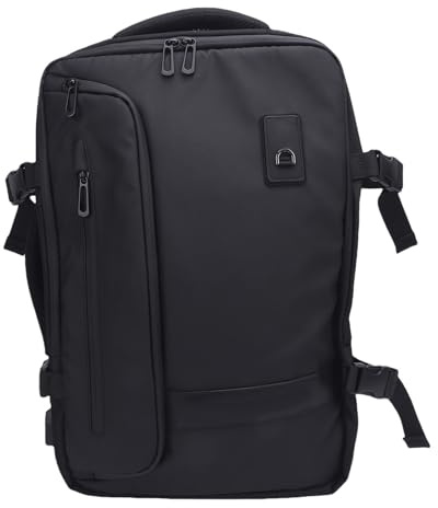 Bewinner Erweiterbarer Vakuumkompressions -Rucksack 70L, USB -Ladeanschluss, Wasser Oxford -Stoff -Reise -Rucksack mit Trockenem Naswand für Campinggeschäfte