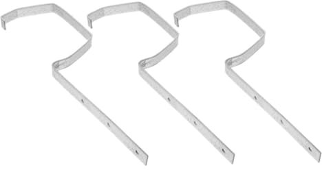 ETHZZLE 3pcs Metal Gutter Roof Bracket for Rain Water Pipe Heavy Duty Gutter Support Brackets Metal for Drain Pipe Installation