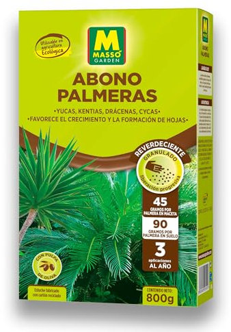Abono Palmeras Ecológico Granulado 800g MUY EFICAZ Potencia Verdor | Hasta 18 Palmeras | Fertilización suave y progresiva sin riesgo de quemaduras en Palmera | Agricultura Ecológica | Nexum Market