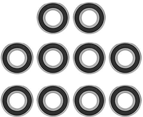 6002 2RS Deep Groove Ball Bearings Rubber Sealed Miniature Bearings for Small Hobby Projects 15mm Inner Diameter 32mm Outer Diameter 9mm Thickness Pack of 10