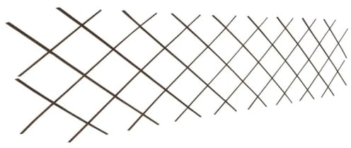 QJBSAVVA Juego de 5 enrejados de mimbre extensibles de 180 x 60 cm, resistentes a la intemperie, para plantas trepadoras, protección visual y valla para jardín y balcón, color marrón