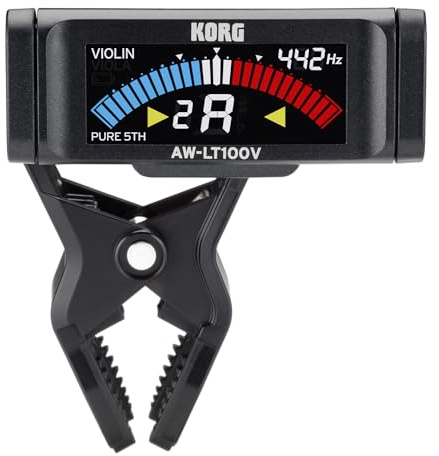 Korg - AW-LT100V Violin Clip-on Tuner - Black