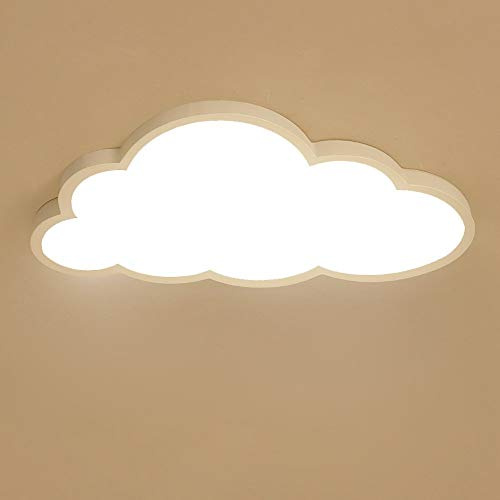 BEHWU Wolken Deckenleuchte, LED ultradünne 5 cm Kreative Wolken Deckenlampe Kinderzimmer Deckenleuchte Jungen Und Mädchen Schlafzimmer Lampe Einfache Cartoon Romantische (Color : Warmes Licht 3000K)