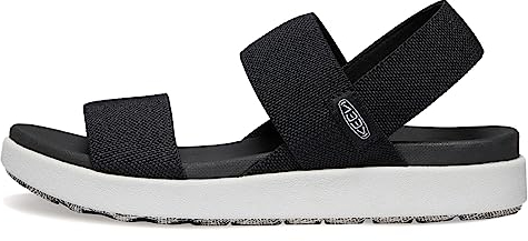 KEEN Elle ryggrem dam Slingback sandaler, Svart, 38.5 EU