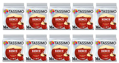 Tassimo Kenco Americano Smooth Coffee Pods - 10 Packs (160 Drinks)