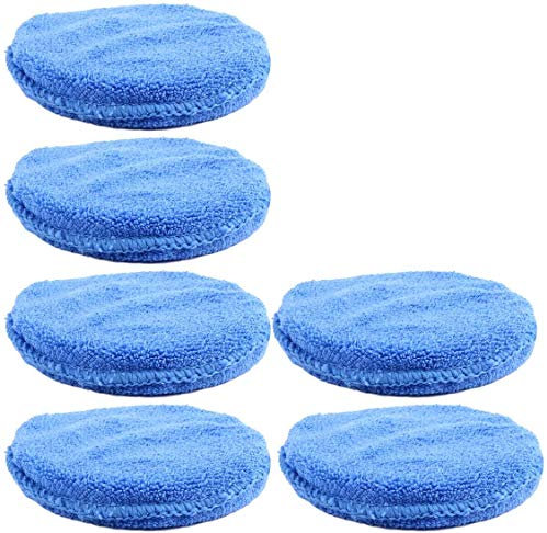 Mikrofaser-Applikator, Wachspolitur, Wachs, Schaum, Applikator, Pads, Auto, Fahrzeug, Glasreinigung, Blau, 10 Stück