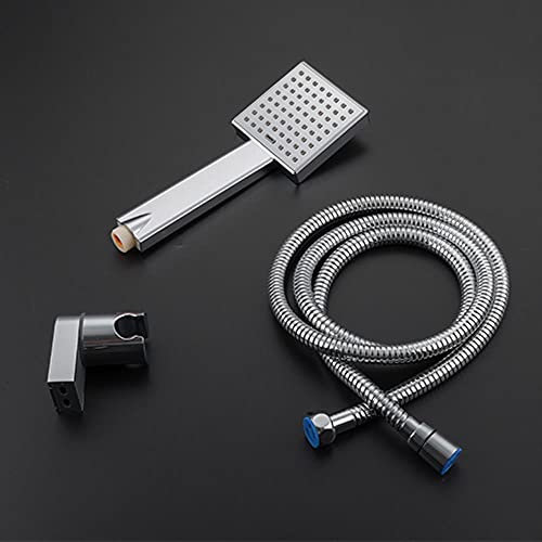 AFUDER Bathtub Faucets Bath Mixer with Thermostat Wall Mounted Waterfall Tub Faucet Thermostatic Bath Tapware
