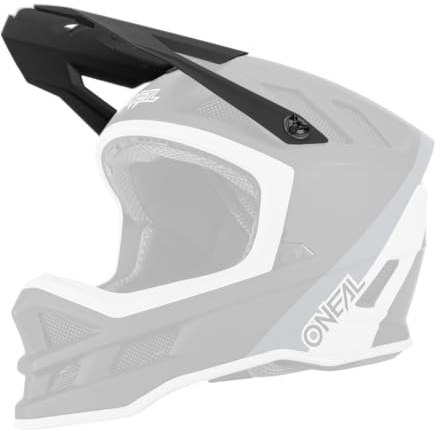O'NEAL | Ersatzschirm Fahrrad-Helm | Mountainbike MTB | Ersatzschirm für den Blade Helmet Hyperlite Charger V.22 | Visor Blade Helmet Hyperlite Charger V.22 | Erwachsene | Schwarz Weiß