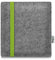 stilbag e-Reader Tasche Leon für Tolino Vision 6 | Wollfilz Schutzhülle Made in Germany (Hellgrau - Lime)
