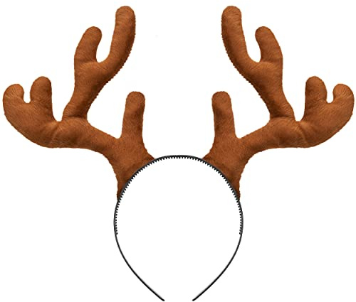 Balinco Renhorn/Älghorn, Hårband - Fotolåda Tillbehör Juldekoration, det perfekta tillbehöret för jul, karneval eller karneval