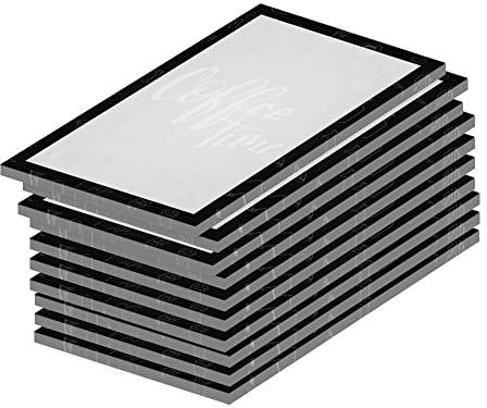 PRICARO Notizblock Doodles Black, magnetisch, A7, 10 Stück