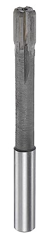 sourcing map Spannen Reibahle 9.4mm H7 Hartmetall Drehmaschine Fräser | Spitze Gerade Flöten Rund Schaft