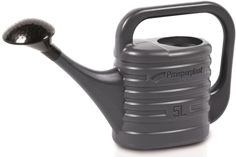 Gießkanne Gartengießkanne Blumengießkanne Zebra Bewässerung von Pflanzen Kunststoff mit Gießbrause für Haus Garten Blumen Pflege (5L Anthrazit)