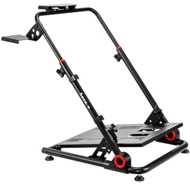 Huzaro Speed 3.0 | Racing Lenkradständer Gaming Lenkrad Fahrsimulator Rennsport Compatible Wheel Steering Stand | Gear Halterung | Neigungsverstellbares Gestell | für Logitech Fanatec Thrustmaster