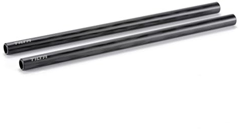 Tilta 2X Carbon Fiber Rods 15mm for Rail Support System | Increased Strength | Mount Accessories | Lightweight | DSLR Shoulder Rig, Camera Stabilizer Cage, Matte Box (30cm)