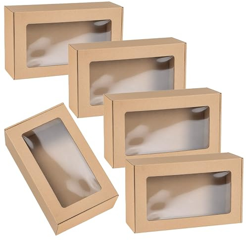 Geschenkbox rechteckig mit Fenster 35x20x10cm (5)
