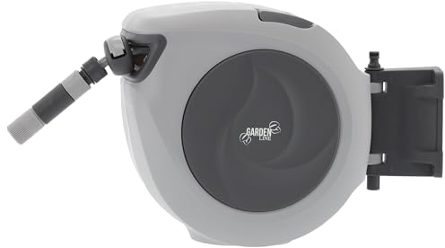 Avvolgitubo da giardino automatico con tubo, avvolgitubo da 15 m