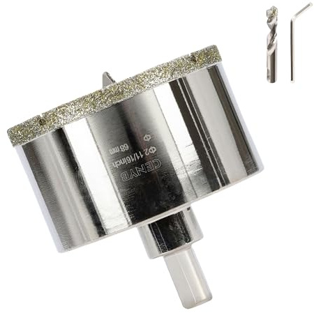 2-11/16 Pouces 68mm scie cloche carrelage foret diamant carrelage avec foret de centrage – Revêtue de diamant Adaptée pour,Verre, Marbre, Porcelaine et Céramique