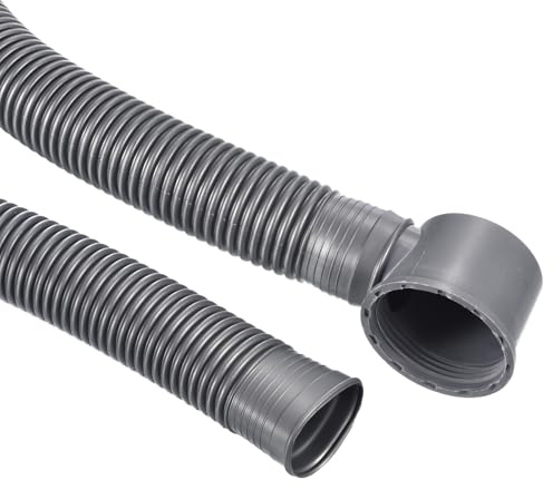 YOKIVE Tubos de Desagüe de Bañera, Desagüe de Residuos Expandible | Tubos de Drenaje Flexibles Ideales para Ducha de Baño (Gris, 2.7 Pies)