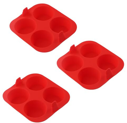 Litinliv Stampi per Muffin, 3 Pezzi Teglia da Muffin con Rivestimento Antiaderente, Riutilizzabili Stampo per Cupcakes per Friggitrice ad Aria, Teglia per Muffin Da Forno per Biscotti, Budini, Brownie