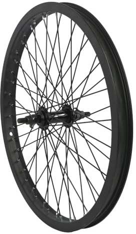 cubsala BMX Wheel 20 x 1.75 48H, Crossea Front Wheel with 3/8 Axle and Aluminium Rim, Black