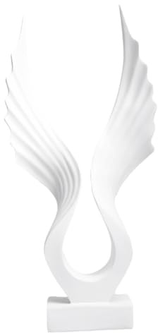 Engelsflügel Statue aus Kunstharz für Wohnzimmer, Schlafzimmer, Weinschrank | 1 Stück, Tischdekoration und Ornament, Weiß, Realistische Form, für Zuhause und Café