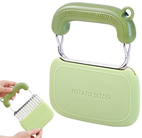 Cortador arrugado para verduras, picador ondulado de pepino, cortador de verduras ondulado de acero inoxidable, herramienta de corte de patatas y pepino para el hogar
