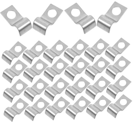 MAGICLULU 100pezzi Fascette Stringitubo in Ferro Resistenti Per Fissaggio Tubi Acqua e Supporti Da Parete Applicazioni Domestiche e Industriali