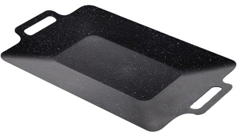 Inducción De Cocina De Placa De Parrilla - Sartén Recubierto De Piedra Al Aire Libre, Bandeja De Cocción De Barbacoa Negra | Pan Con La Sartén No Femenina Con El Uso Del Orificio, La Bandeja De La Par