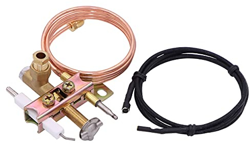 Earth Star 1 quemador de gas universal con cable piezoeléctrico de 900 mm y cable termopar M9