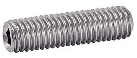 Tornillos prisioneros con hexágono interior y cabeza cónica A2 M12 12 x 35 ISO4026, acero inoxidable