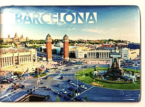 Barcelona Plaça d'Espanya -Spanien Souvenir-Kühlschrankmagnet Spain Fridge Magnet aimant de refrigerateur calamita de frigorifero koelkastmagneet iman de nevera 250915