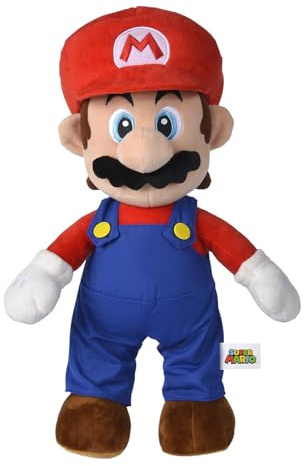 Simba 109231013 - Super Mario Plüschfigur, 50cm, Nintendo, Plüschspielzeug, ab den ersten Lebensmonaten