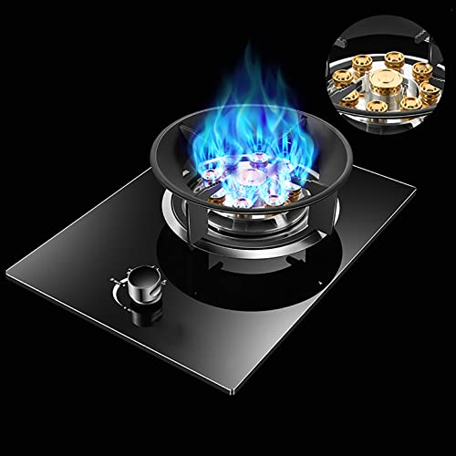 IBOWZ Plaque de Cuisson Gaz Table de Cuisson à gaz 33CM Cuisinière à gaz - Cuisinière à gaz intégrée pour Cuisiner,pour réchauffer,Cuire,bouillir,Frire,mijoter [Classe énergétique A] [Classe énerg