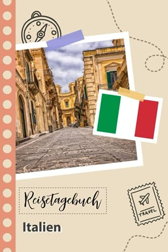 Reisetagebuch zum Ausfüllen - Italien: Ein Lustiger Reisetagebuch zum selberschreiben für Ihre Reise nach Italien für Paare, Männer und Frauen mit Anregungen und Checklisten.