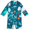 upandfast Baby Badeanzug Junge mit Knöpfen UPF50+ Badebekleidung Für Baby(Blauwal, 24-36 Monate)
