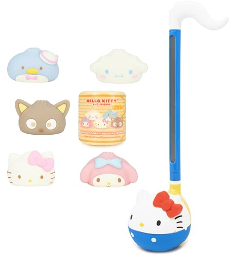 Otamatone Hello Kitty + Sanrio Capsule Squishy Toy 1 Piece Bundle