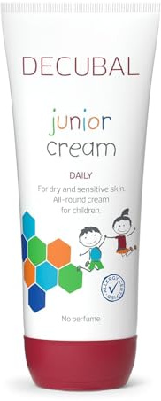 Decubal Junior Crema | Crema idratante quotidiana per bambini con pelle secca e sensibile | Con vitamina E | 200 ml