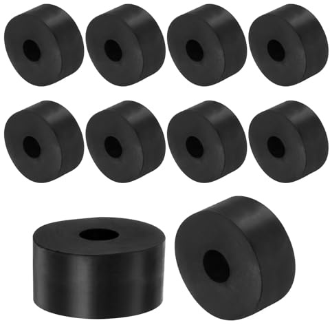QUARKZMAN 8pz Guarnizioni in Gomma Spaziatoria 40mm OD x 12mm ID x 20mm Altezza Rondella Piatta Spaziatori Antivibranti Piatte Guarnizione Idrauliche Spesse per Accessori Casa Auto Viti