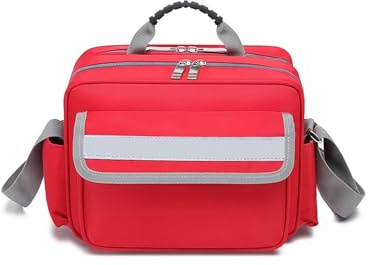 Arzttasche Medizinische Tasche Rot, Organizer für medizinische Notfallausrüstung, Überlebenswichtiges Trauma-Kit für Rettungssanitäter, Sanitäter, Notfall- und medizinische Ausrüstungsset (Color :