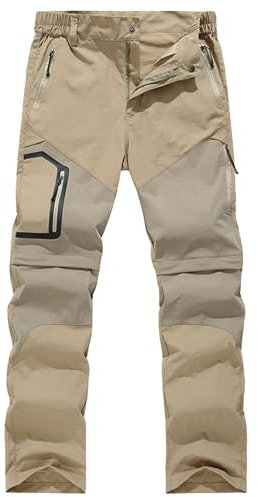 Wanderhose Herren Sommer Leicht Angenehm Wasserdicht Wanderhose Trekkinghose Stretch Atmungsaktiv Winddicht Schnell Trockend Softshellhose Zip Off Hose Abriebfest Weich Outdoor Hosen Taktische Hose