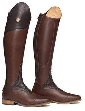 LNNLOO Scarpe Da Uomo Stivali Da Equitazione Da Cavaliere (34-48), Stivali Da Equitazione Alti Al Ginocchio, Cerniera Posteriore + Punta A Punta, Unisex + Resistente Allo Scivolamento,42,Brown