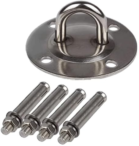 Hängematten-Sandsack-Haken, Feste Scheiben-Set, runder Hängematten-Aufhänger, Schaukel-Aufhänger mit Dehnschraube, Schaukel-Fester Knopf
