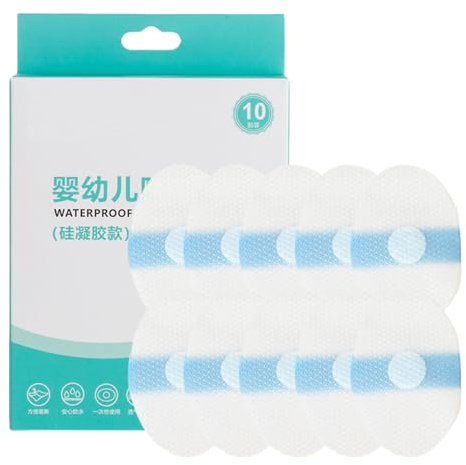 Cache-oreilles pour - Protection auditive pour la douche, 10 pièces, autocollants auriculaires étanches, bouchons d'oreilles pour , natation, protection auditive pour bébés, en coton