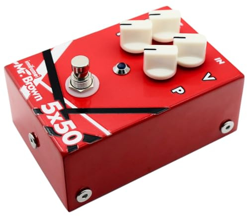 Hand-made distortion Pedal, classic High Gain distortion Guitar Pedal from Crunch to Heavy Metal, True Bypass, DC 9V, Pedal for Electric Guitar RED
