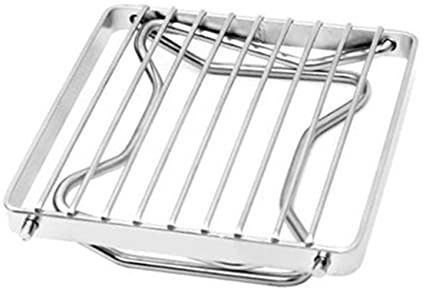 VICASKY Klappbarer Mini-Grill Aus Edelstahl Tragbarer BBQ-Grill Kompakter Taschengrill Für Park-Camping Einfach Zu Montieren Langlebig Und Praktisch
