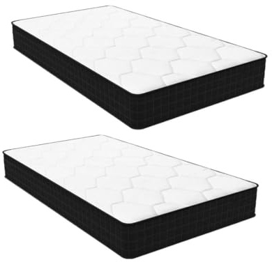 Luxirest Lot de 2 Matelas 80x200 - Épaisseur 15cm - Matelas en Mousse - Matelas Ergonomique (Lot de 2 Matelas 80x200x15cm)