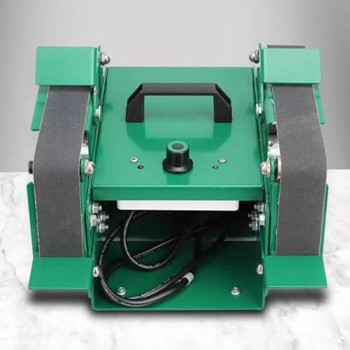 YXZQLOZ Lijadora de Banda eléctrica, Amoladora de Banco de Doble Cabezal, Velocidad Ajustable 800-12000 RPM, Herramienta de Pulido y Esmerilado